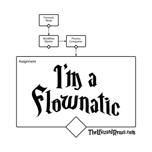 I'm a Flownatic - black text T-Shirt