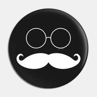 Glasses Mustachio IV Pin