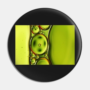 Button Green Oil Drops Pin