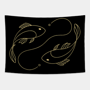 Pisces Zodiac Sign Tapestry