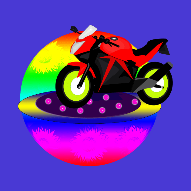 Red Motorcycle by momomoma