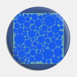 blue pop art polka dot pattern Pin