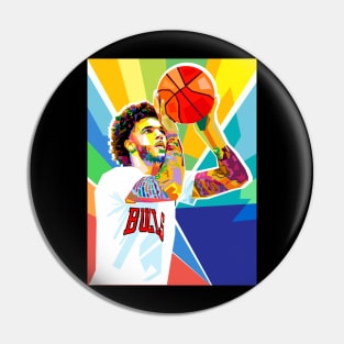 LONZO BALL POP ART Pin