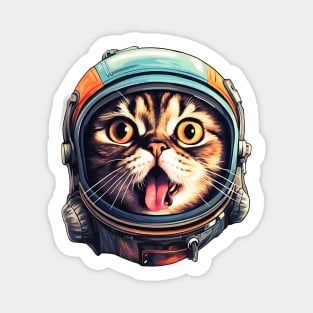 Cat Robot In Space Magnet