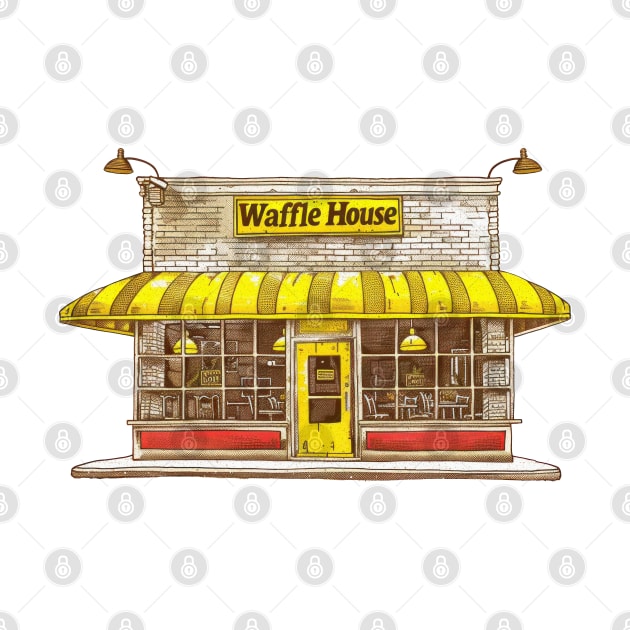 Waffle Lover 70s Aesthetic by DrumRollDesigns