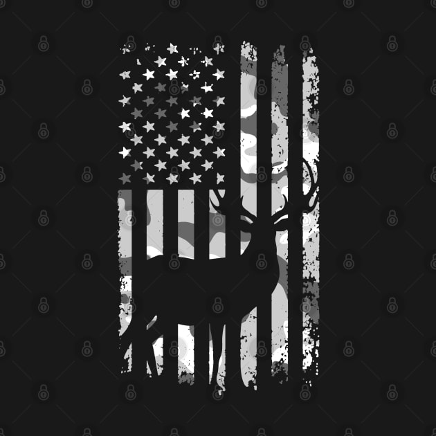 Camo Deer Hunting Flag by Etopix