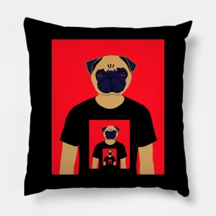 Pug To Infinity Pillow