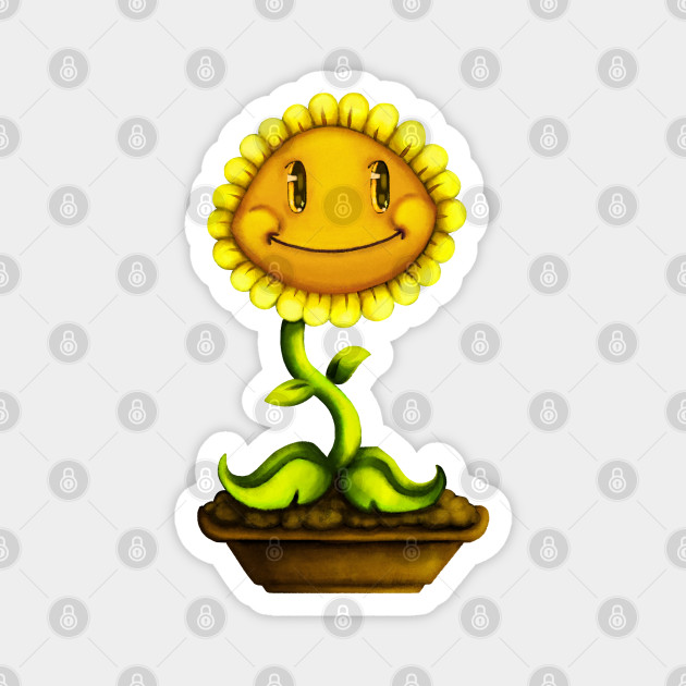 Sunflower (PvZ2) Magnet for Sale by DragonmasterDX
