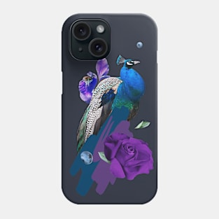 The blue peacock Phone Case