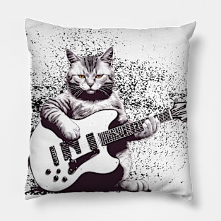 Guitarist Cat Pillow