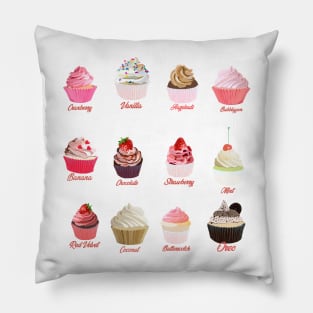 Cupcakes Foodies Pillow