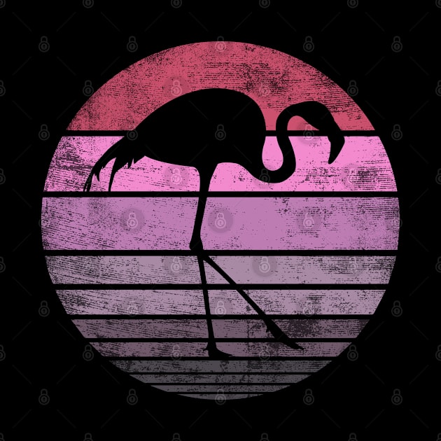 Pink Flamingo Gifts Bird Lover Vintage Animal Silhouette by stayilbee