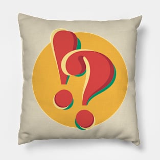 ! & ? (Doubts and Emotions) Pillow