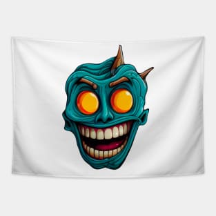 Funny Monster Face Tapestry