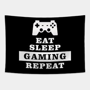 Eat Sleep Gaming Repeat - Funny Quote Tapestry