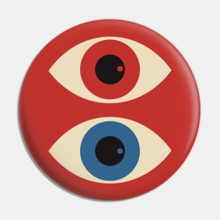 Bauhaus Eyes Pin