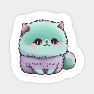 Elegant Persian Cat Sticker for Cat Lovers Magnet