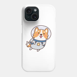 Corgi dog astronaut Phone Case