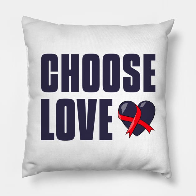 Choose Love Pillow by Jitesh Kundra