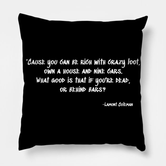 Big L Quote Pillow by km726