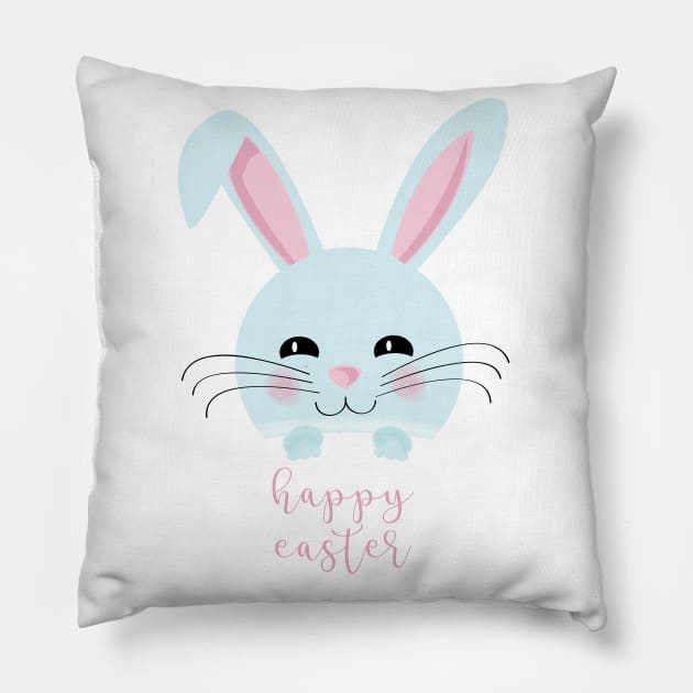 Happy Easter Bunny Pillow by Arch4Design