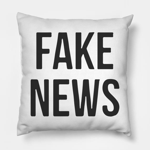 Fake News Pillow by Red Wolf Rustics And Outfitters