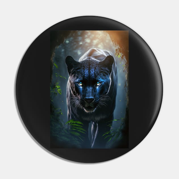 Intense Prowling Panther Pin by newdreamsss