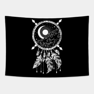 Sun and Moon Dreamcatcher Tapestry