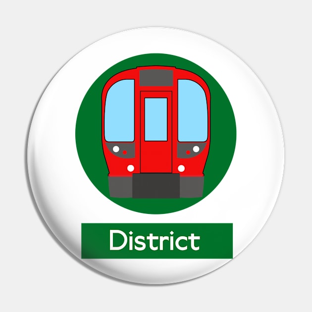 London Underground Subway District Pin by 2createstuff