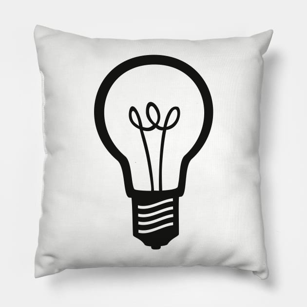 Simple Light Bulb Pillow by XOOXOO