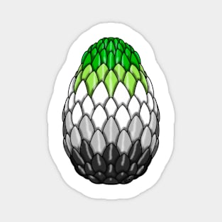 Aromantic Pride Dragon Egg Magnet