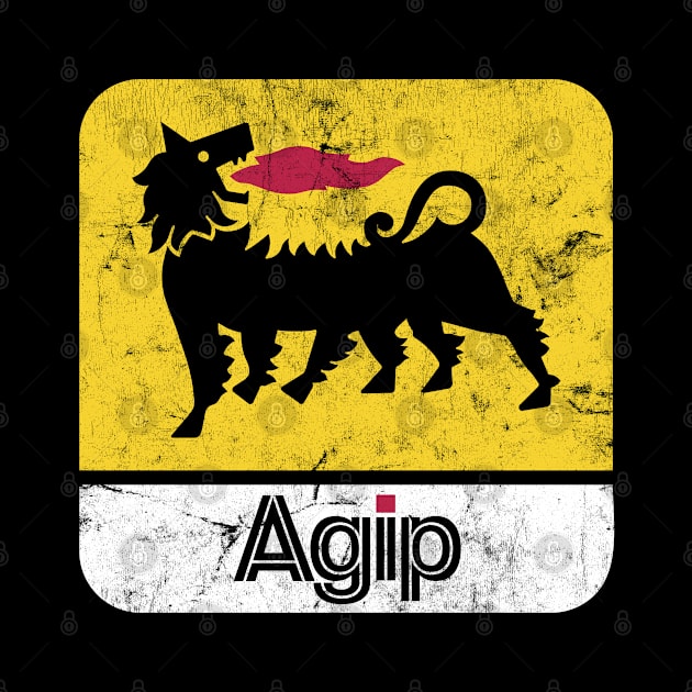 AGIP Azienda Generale Italiana Petroli / Faded Vintage Style by CultOfRomance