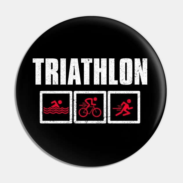 Triathlon Pin by LetsBeginDesigns