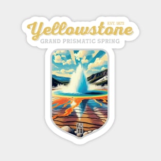 USA - NATIONAL PARK - YELLOWSTONE Grand Prismatic Spring - 7 Magnet