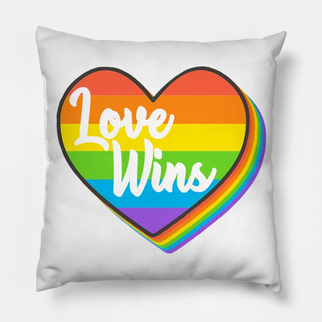 Love Wins Pillow by TheBadNewsB