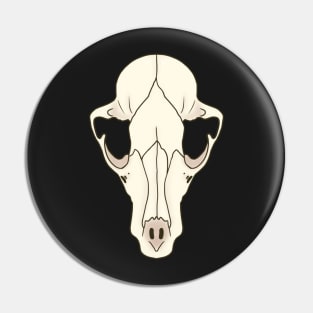 Shaded Racoon Skull Pin