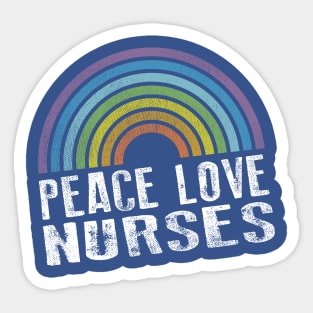 peace love nursing' Sticker