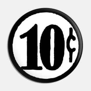 10¢ | 10 Cents - Comic Price Pin