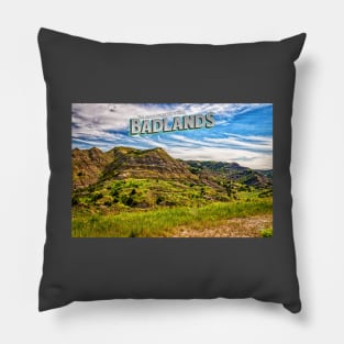 North Dakota Badlands Pillow