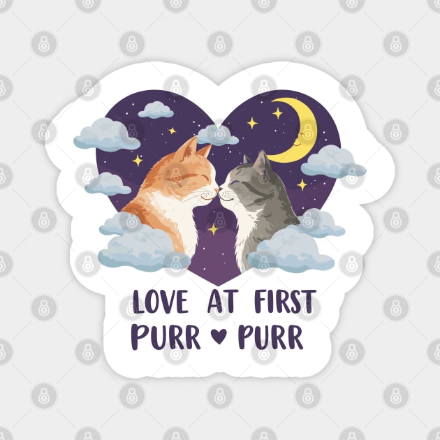 Love at first Purr Magnet by enrynz