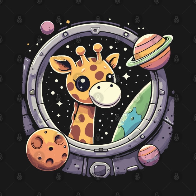 Stellar Safari: A Giraffe's Cosmic Adventure by Thewondercabinet28