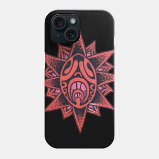 Polynesian tattoo art red star Phone Case