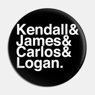 Big Time Rush Helvetica List Pin