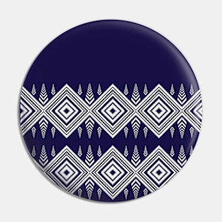 Beautiful bright tribal pattern in navy blue and white. Pin