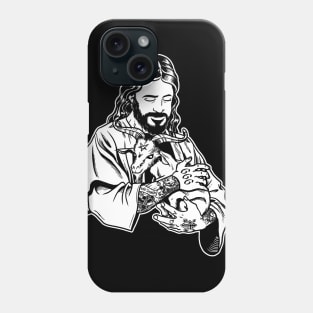 Atheist Jesus Loves Satan Baphomet goat Phone Case