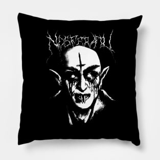 Black Metal Nosferatu Pillow