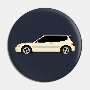 Honda Civic EG Pixelart Pin