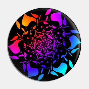 Colorful Mandala flowers pattern Pin