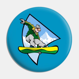 Snowboarding Pin