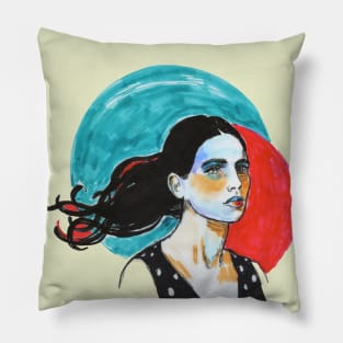 Red Moon Pillow